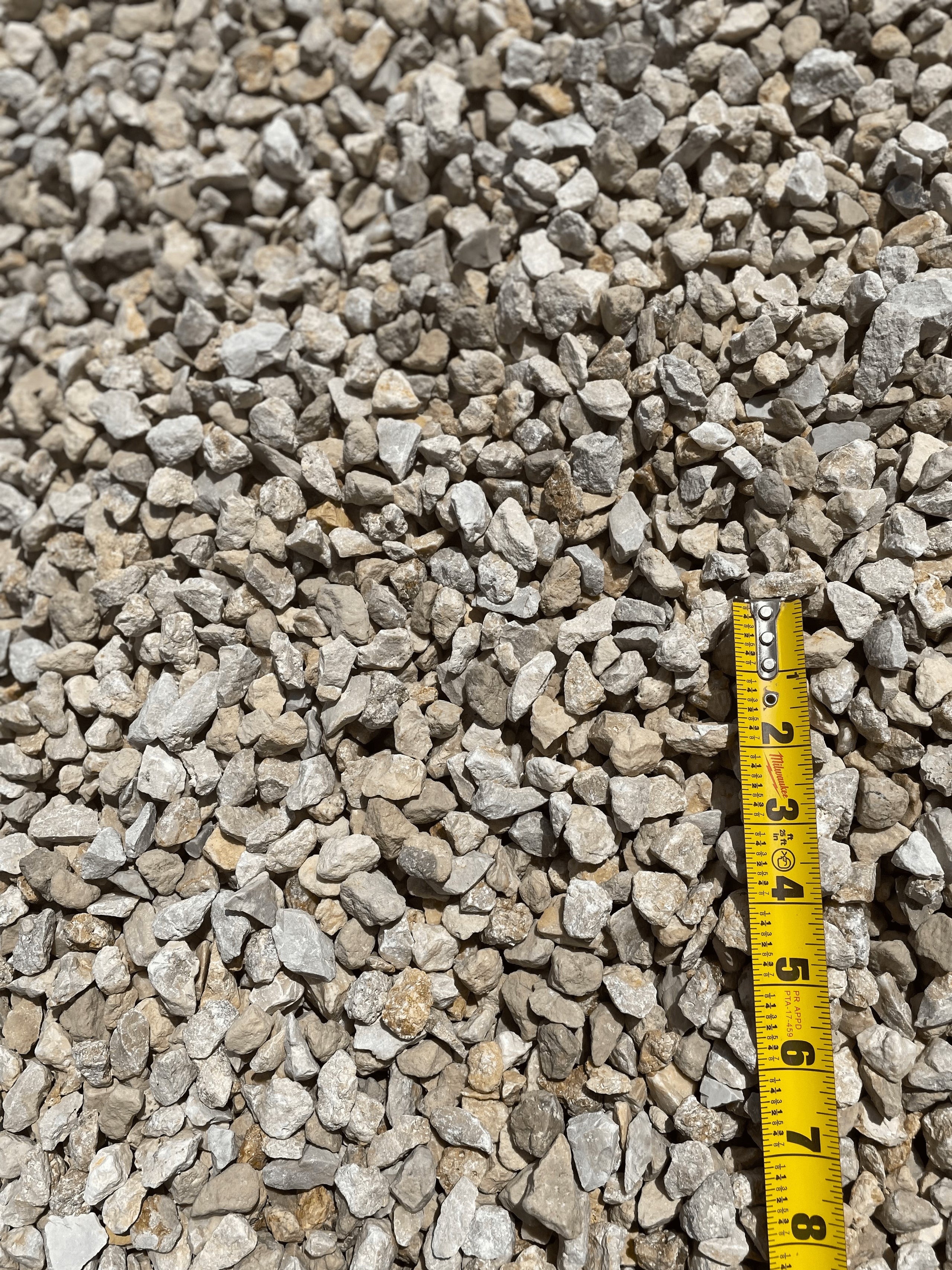3/4" Crushed Limestone Gravel Bulk Landscape Supply in Austin, Texas